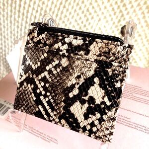 KIM ROGERS SLIM CARD HOLDER SNAKE NWT